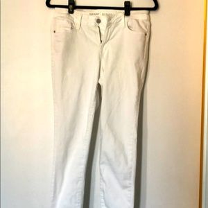 Old Navy White Skinny Jeans, Sz 2 regular